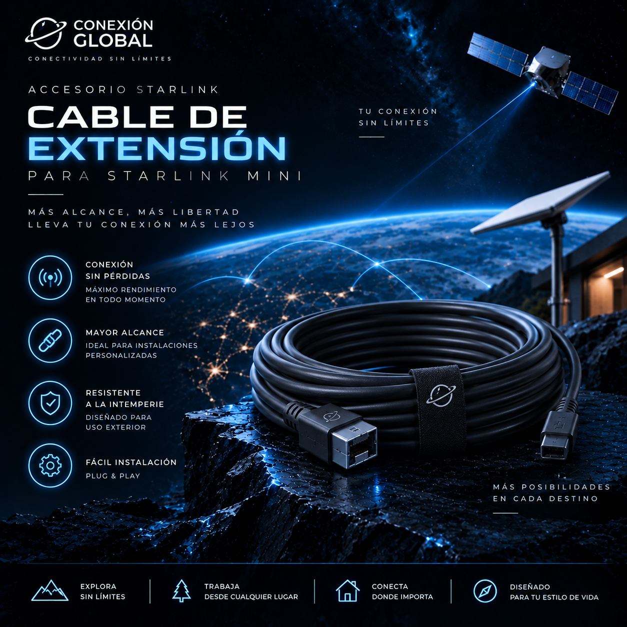 Cables de extension Starlink