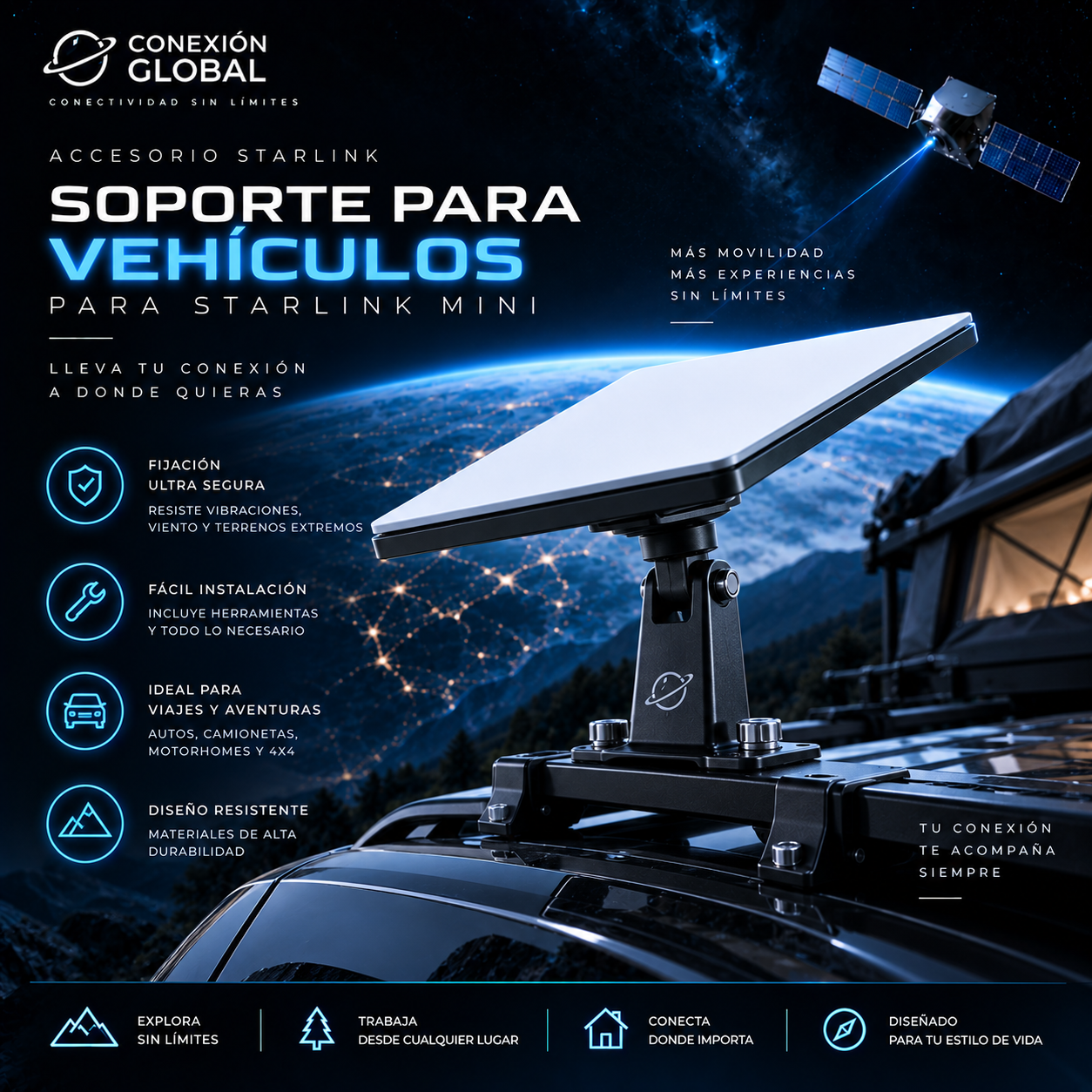Soporte para vehiculos Starlink